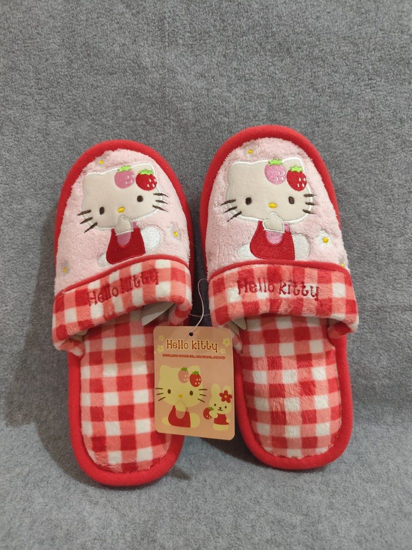Hello Kitty Strawberry Series Bedroom Slippers (Category: Slippers and slides) located in Quezon City. Submitted by eolshop (Listing ID 1438493174, Image 1). Description: Hello Kitty Strawberry Series Bedroom Slippers Sanrio Japan Brand New.