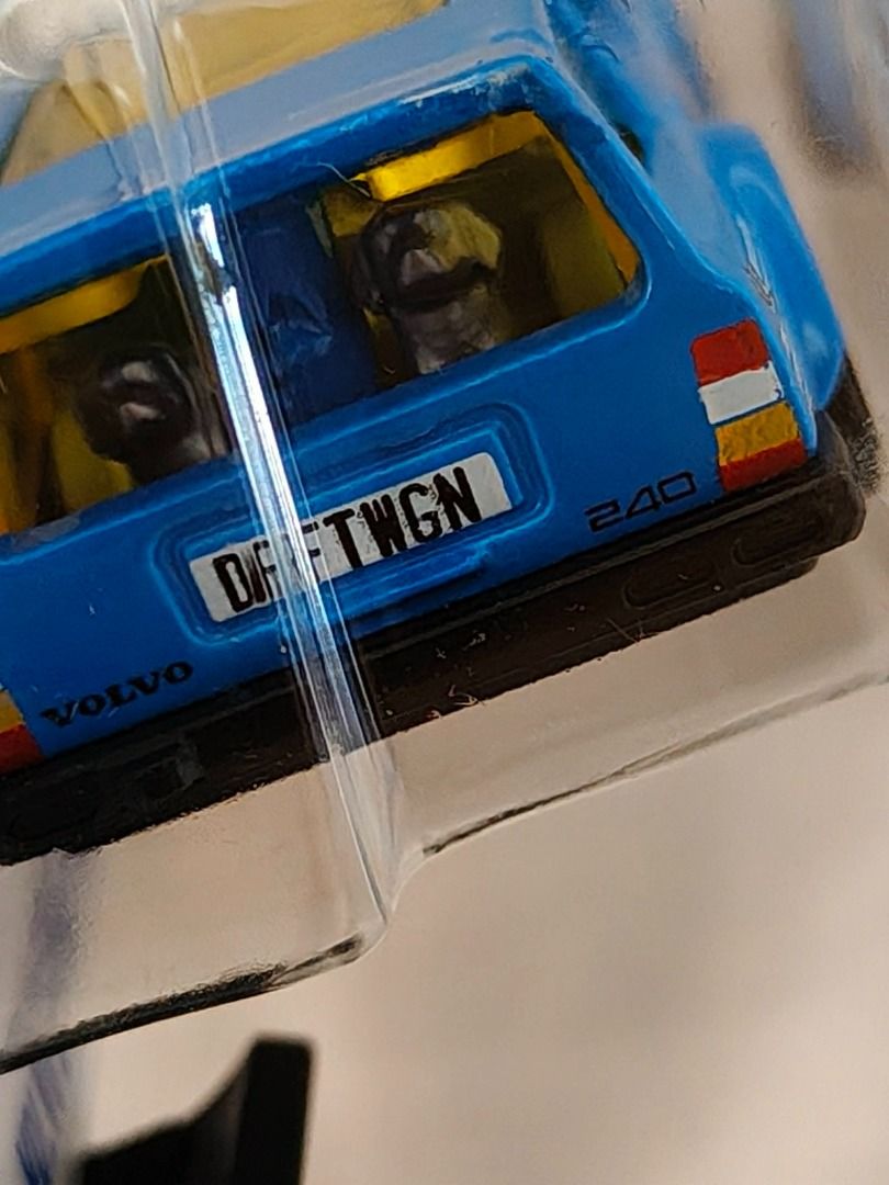 Hot Wheels Volvo 240 Drift Wagon (Category: Vehicle & Diecast Models) located in Tanauan. Submitted by jaseqwertyy (Listing ID 1438324228, Image 3). Description: - Hot Wheels Volvo 240 Drift Wagon - Blue with yellow accents - Features the number 40 - Part of the HW Mods series - 2/5 in the series - Hidden Bonus Feature: With Dogs at the back of the wagon - Collectible item - Meetup Only; Tanauan Exit (7-Eleven, Jollibee, McDo, Shell).