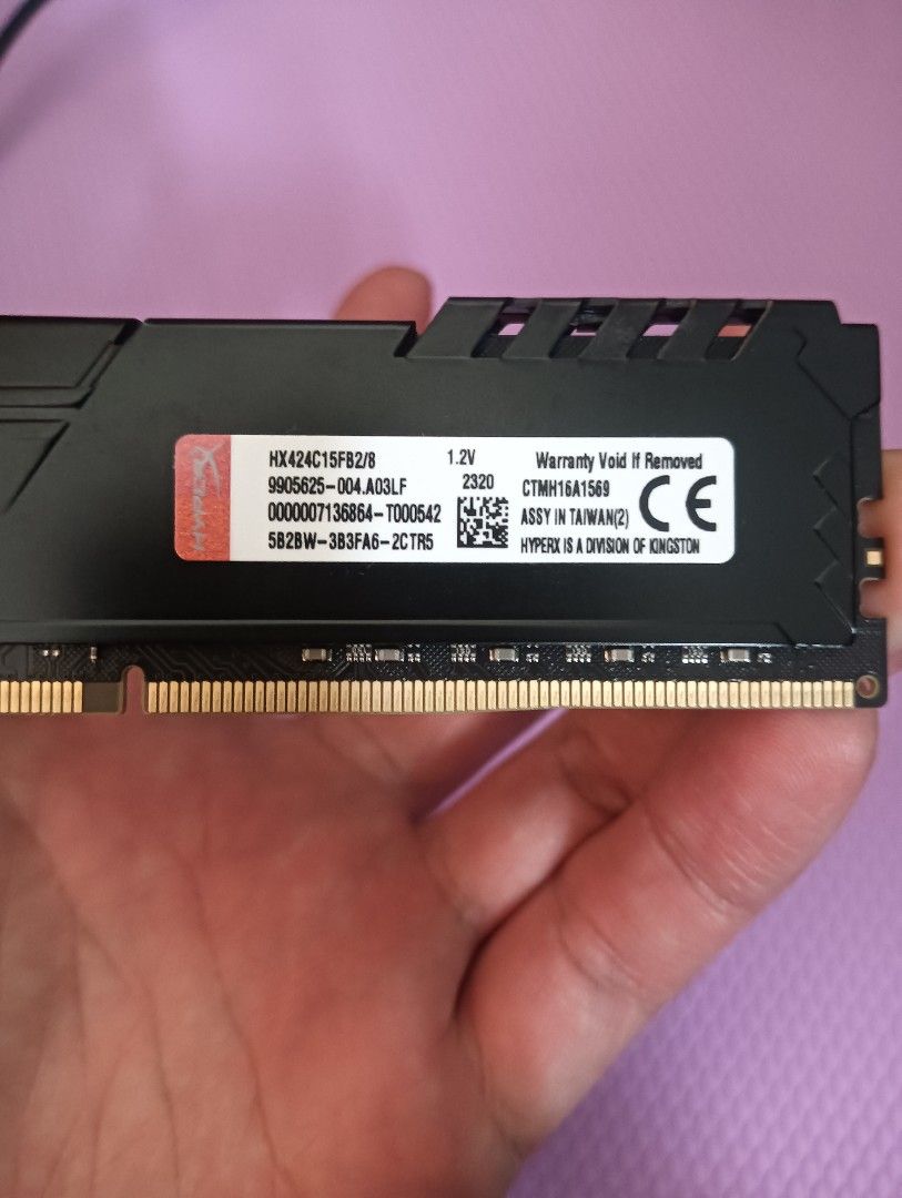 HyperX Fury DDR4 8GB RAM456635617756456961