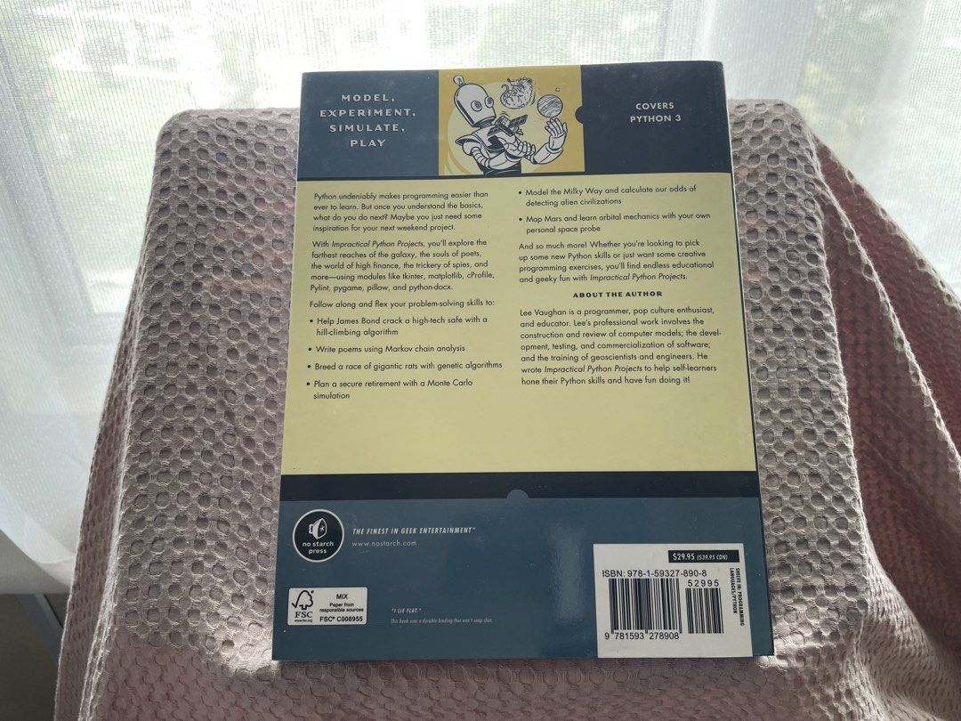 Impractical Python Projects (Category: Textbooks) located in Kota Tinggi. Submitted by stmariam (Listing ID 1438311314, Image 3). Description: .