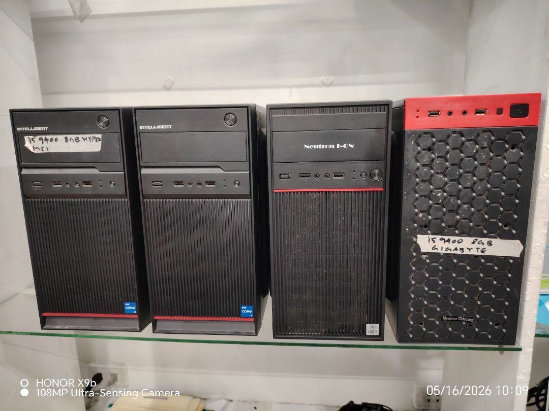 Intel i5 9th Gen Desktop PC (Category: Desktops) located in Caloocan City. Submitted by pherxtotz (Listing ID 1438315029, Image 1). Description: 📢i5-9th Gen Deskop PC w/ 8gb ram 256gb SSD - 9k CPU ONLY add 2.5k w/ Brandnew 19" LED Monitor & A4Tech K&M. Were located at: 3rd Floor Gilmore IT Center Hong-Red Tech Store (Metrospeed) 10:00 am to 6:00 pm (daily) Daniel 0994-643-5040.