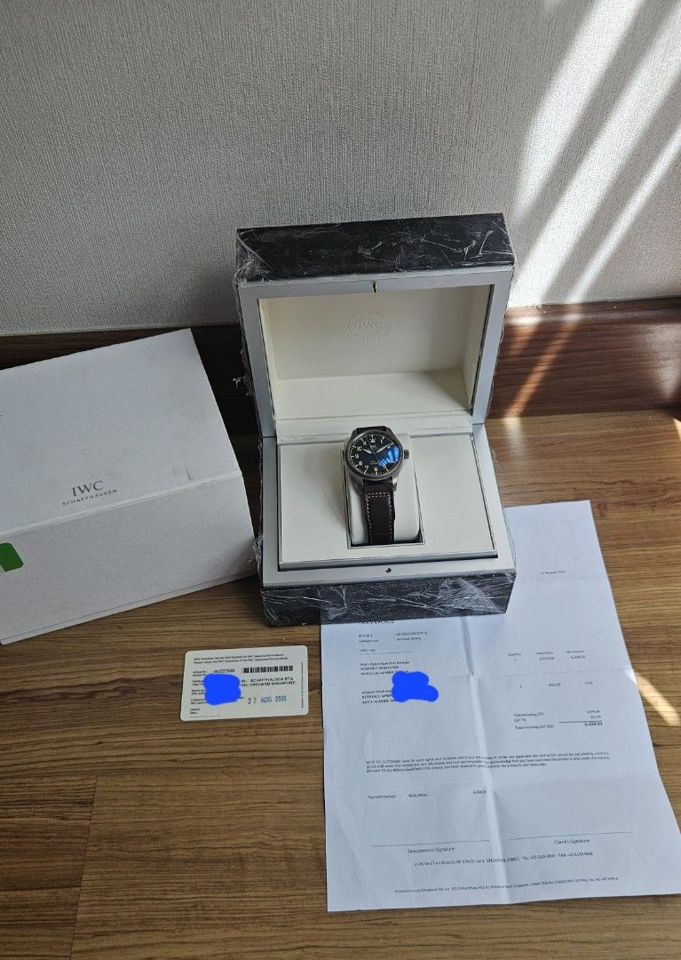 IWC Pilot Watch Mark XVIII *Titanium (Category: Watches) located in Kuala Lumpur. Submitted by yangkw (Listing ID 1438498077, Image 2). Description: IWC Pilot Watch Mark XVIII *Titanium Full Set Excellent condition c/w RECEIPT Product detail as below Ref : IW327006 Case size 40mm Movement Auto Calibre 35111 Power reserve Approx 42hr Year : 2018 Retail : Approx NA My Price RM13,999 Condition 9.0 / 10 Item include : Complete set as per picture with