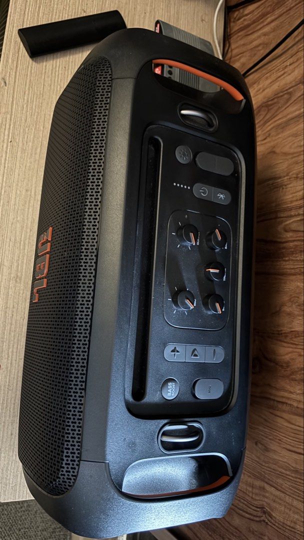 JBL PartyBox On-The-Go Essential (Category: Soundbars, Speakers & Amplifiers) located in Imus. Submitted by preloved_by_chlea (Listing ID 1423150759, Image 3). Description: - JBL PartyBox On-The-Go Essential for sale - Comes with speaker, two wireless microphones, and all accessories - Features "Powerful Bass Boost" - Complete set, ready to use - Perfect for parties and events Gift lang nung Valentines, once lang nagamit. Brand new pa talaga.