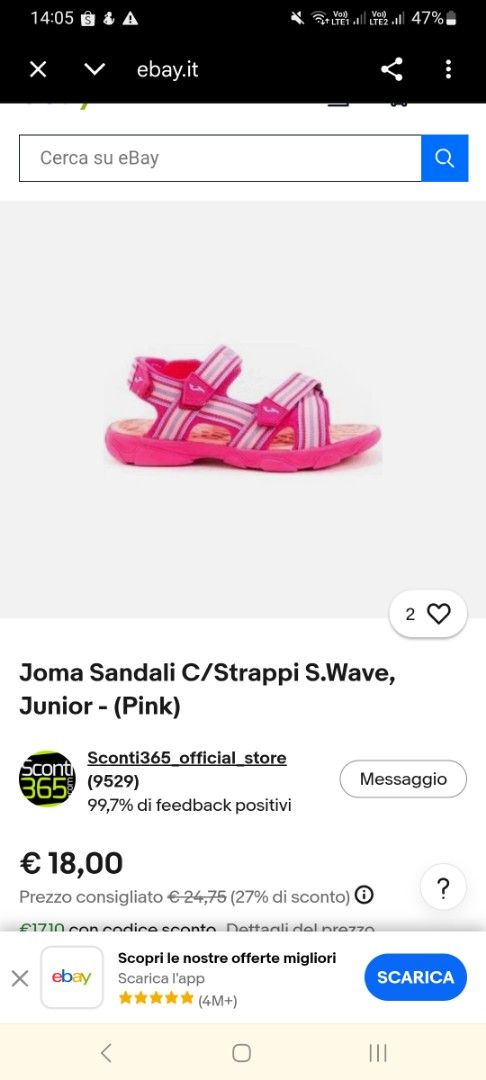 Joma Sandals C/Strappi s.wave Junior - Pink (Category: Sandals) located in Manila. Submitted by trychuckie (Listing ID 1438359280, Image 1). Description: - Pink Joma sandals for juniors - Adjustable straps for a secure fit - Textured sole for grip - Pink and white striped strap design.