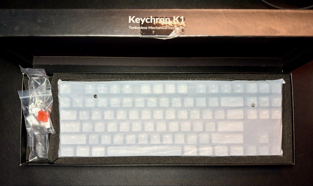 Keychron K1 Tenkeyless Mechanical Keyboard (Category: Computer Keyboard) located in Makati City. Submitted by lionel0987 (Listing ID 1438472874, Image 2). Description: Selling Keychron K1 wireless mechanical keyboard. Condition: • Like new • Wireless working perfectly • No issues Includes: • Box • Accessories/cable Meetup: Alabang Town Center or pickup Payment: GCash or bank transfer.