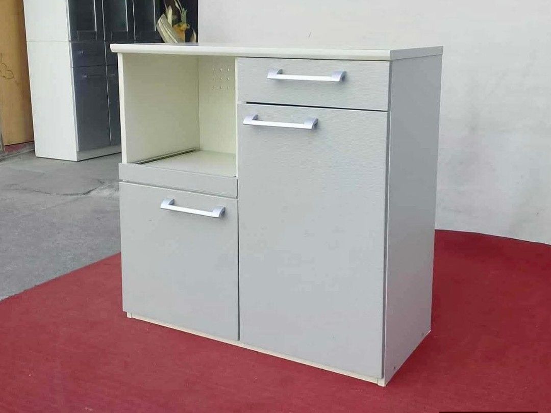 Kitchen Counter (Category: Shelves, Cabinets & Racks) located in Meycauayan. Submitted by marygracecasimiro (Listing ID 1438366729, Image 1). Description: Nitori SA311 Kitchen Counter with a sliding shelf 36”L x 17”W x 36”H Php 6,900 💚.