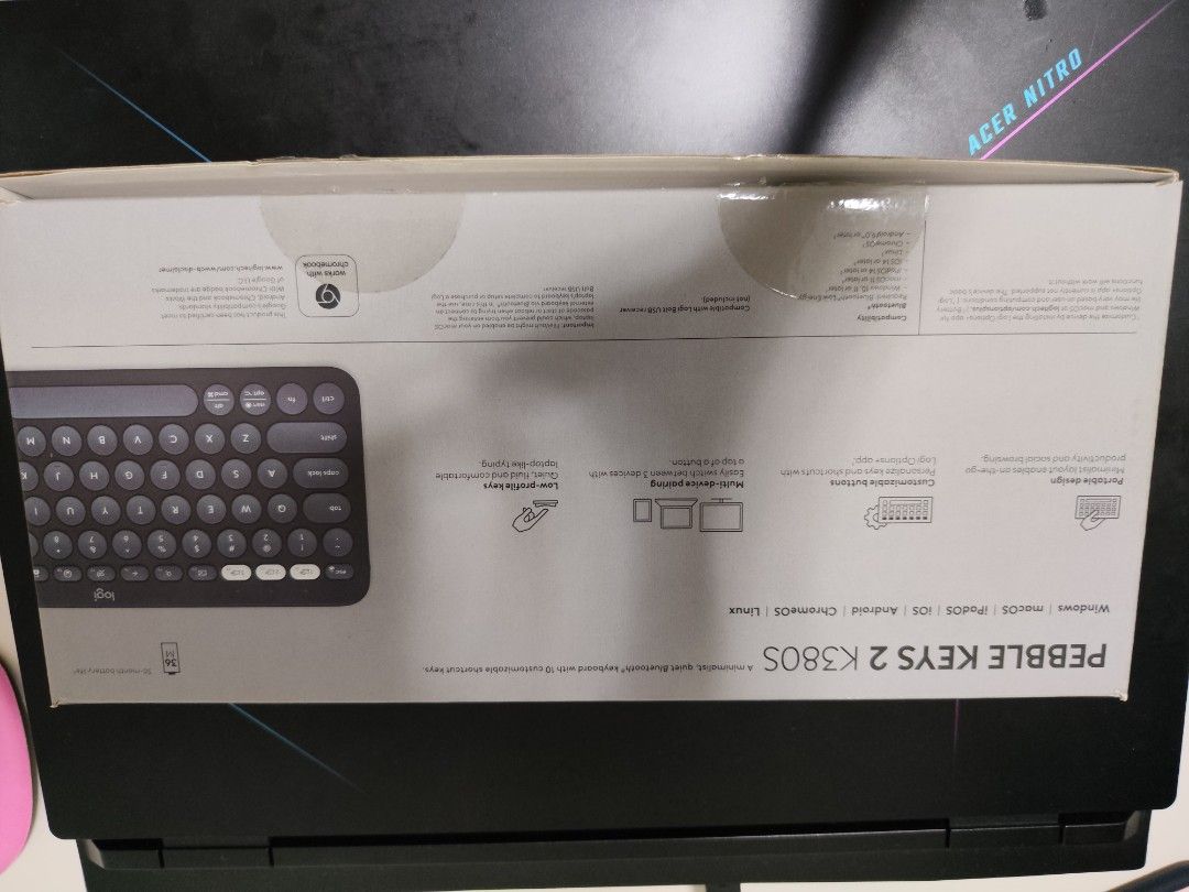 Logitech Pebble Keys 2 K380S Wireless Keyboard456865965754951681