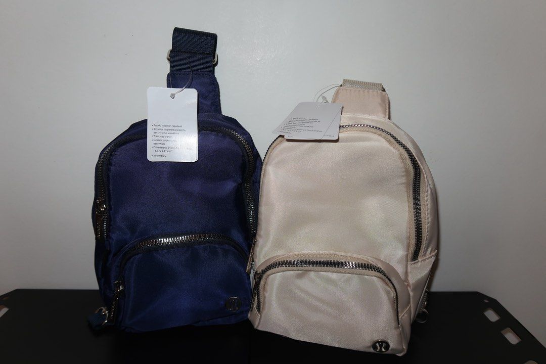 Lululemon Mini Utility Crossbody Bag – Blue (Category: Cross-body Bags) located in Calamba. Submitted by declutter.rebski (Listing ID 1438368322, Image 3). Description: Lululemon Mini Utility Crossbody Bag – Blue ₱350 A compact and sporty crossbody bag designed for everyday convenience. Made with lightweight nylon material, featuring multiple zip compartments to keep your essentials organized. Finished with an adjustable long strap for a comforta