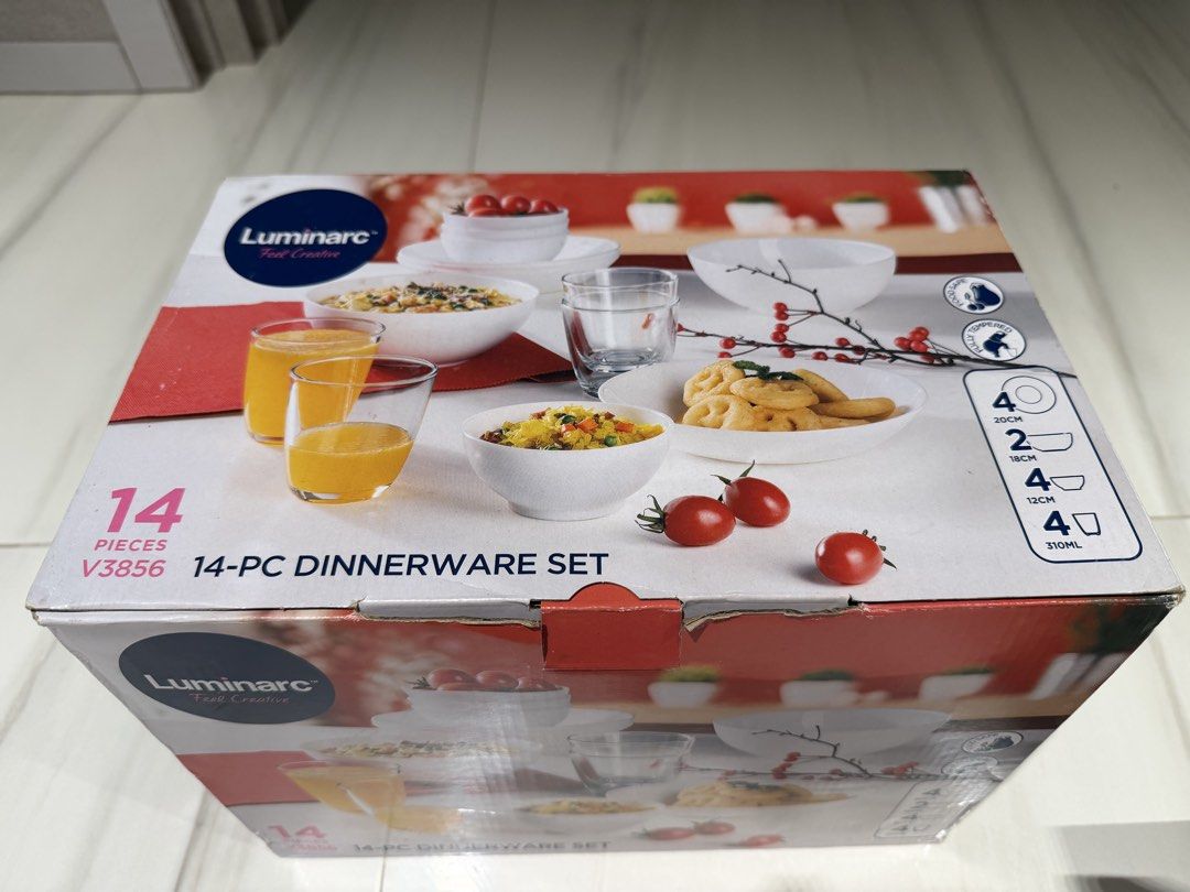 Luminarc 14-Piece Dinnerware Set456349690385541121
