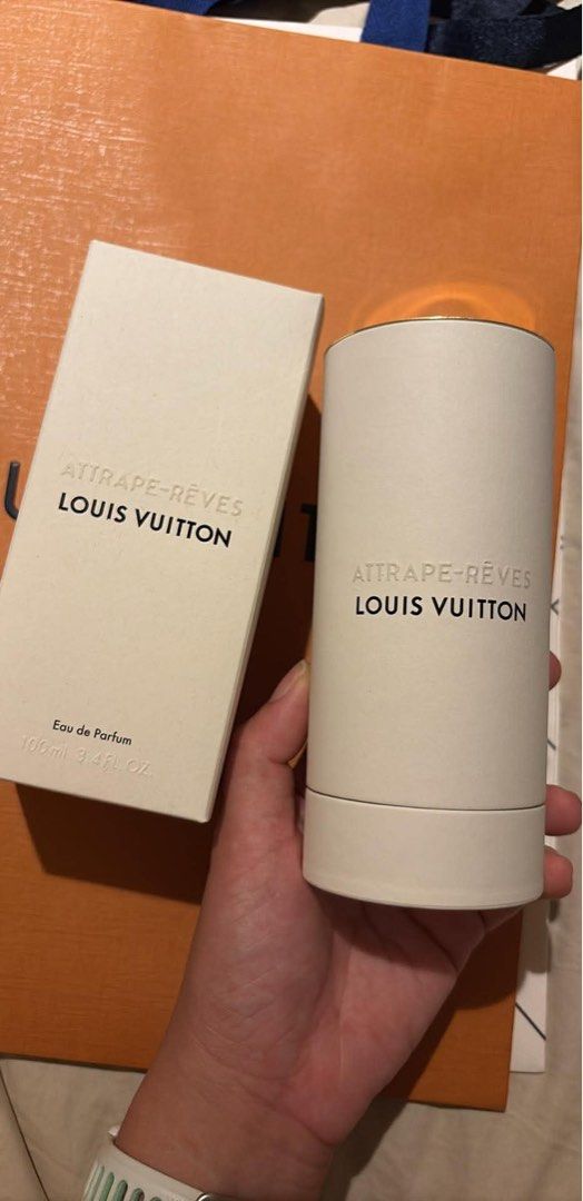 Lv perfume box attrape reves (Category: Fragrance & Deodorants) located in Pasig City. Submitted by tintin._. (Listing ID 1438331443, Image 1). Description: Just bought May 15, 2026. Can show greenbelt receipt. *Pls note this is just the box, perfume not included*.