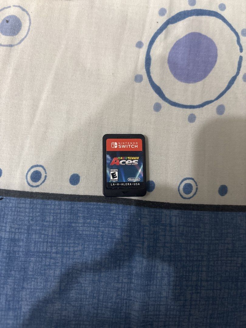 Mario Tennis Aces - Nintendo Switch Game (Category: Nintendo) located in Manila. Submitted by colin92421 (Listing ID 1438461489, Image 1). Description: - Mario Tennis Aces for Nintendo Switch - Rated E for Everyone - Model Number: LA-H-ALERA-USA - Fun tennis action!.
