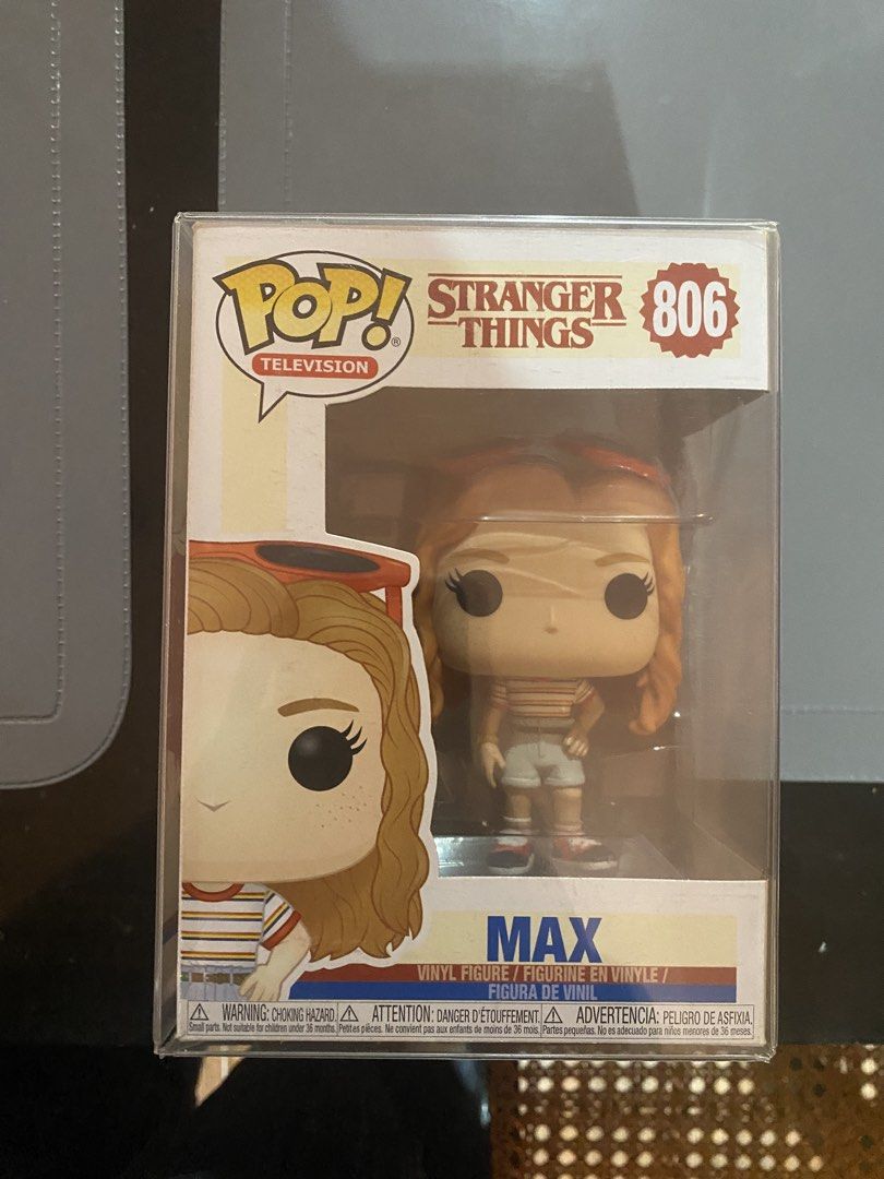 Max Mayfield S3 Funko Pop #806 (Category: Designer & Blind Box Toys) located in Bulacan. Submitted by sam.exe (Listing ID 1438341893, Image 1). Description: Max Mayfield Season 3 Funko Pop #806 - Still in good condition! + 50 pesos with protector Rfs: need funds to support my family😓 Mod: Jnt, lalamove, lbc Mop: Gcash.