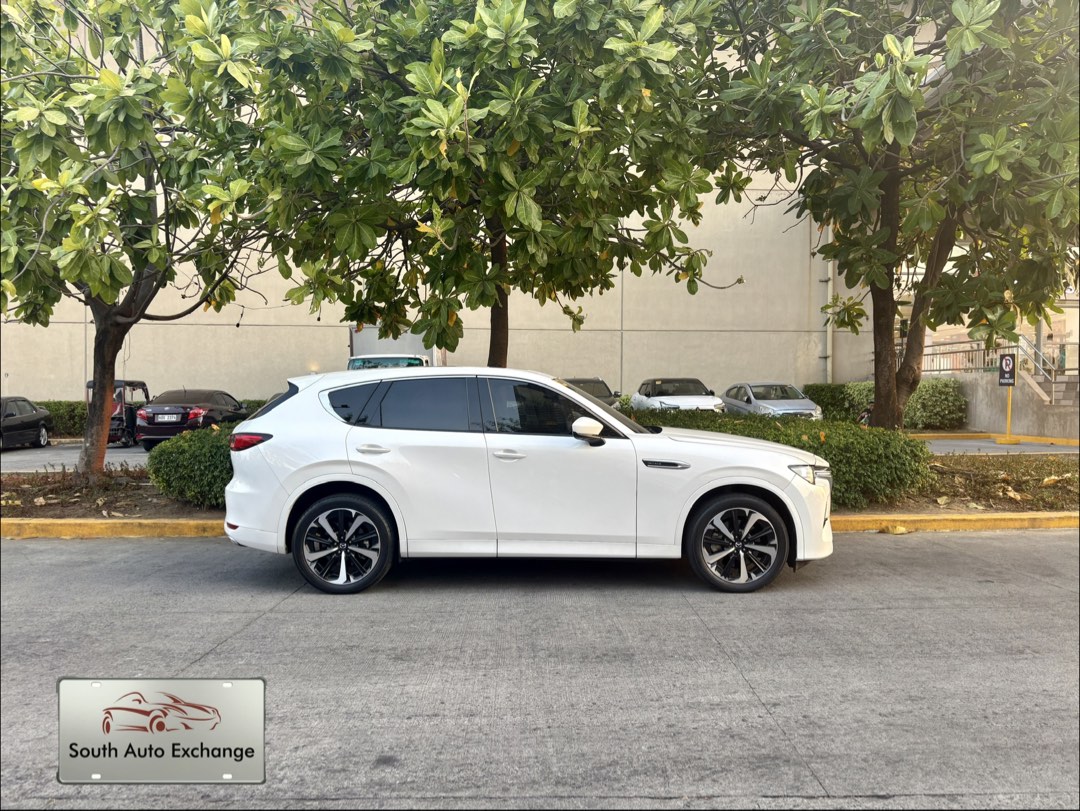 Mazda CX60 Hybrid 2023 (Benz bmw lexus audi byd honda Byd x3 x1 nx300 rx350ford glc glb q5) Auto (Category: Used Cars) located in Las Pinas. Submitted by south_auto_exchange (Listing ID 1438430737, Image 2). Description: For Sale Php1.845M 2023 Mazda CX60 Hybrid AWD Turbo Exclusive 3.3L Inline 6 Turbo Hybrid Engine 8 Speed Skyactiv Transmission 15k km mileage Rhodium White Premium Color Full Options Panoramic Sunroof Captain Seat Power Seats Bose