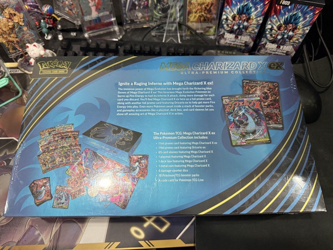 Mega Charizard UPC (Category: Raw Singles) located in Kuala Lumpur. Submitted by kahfong98 (Listing ID 1438433161, Image 2). Description: Random sell.