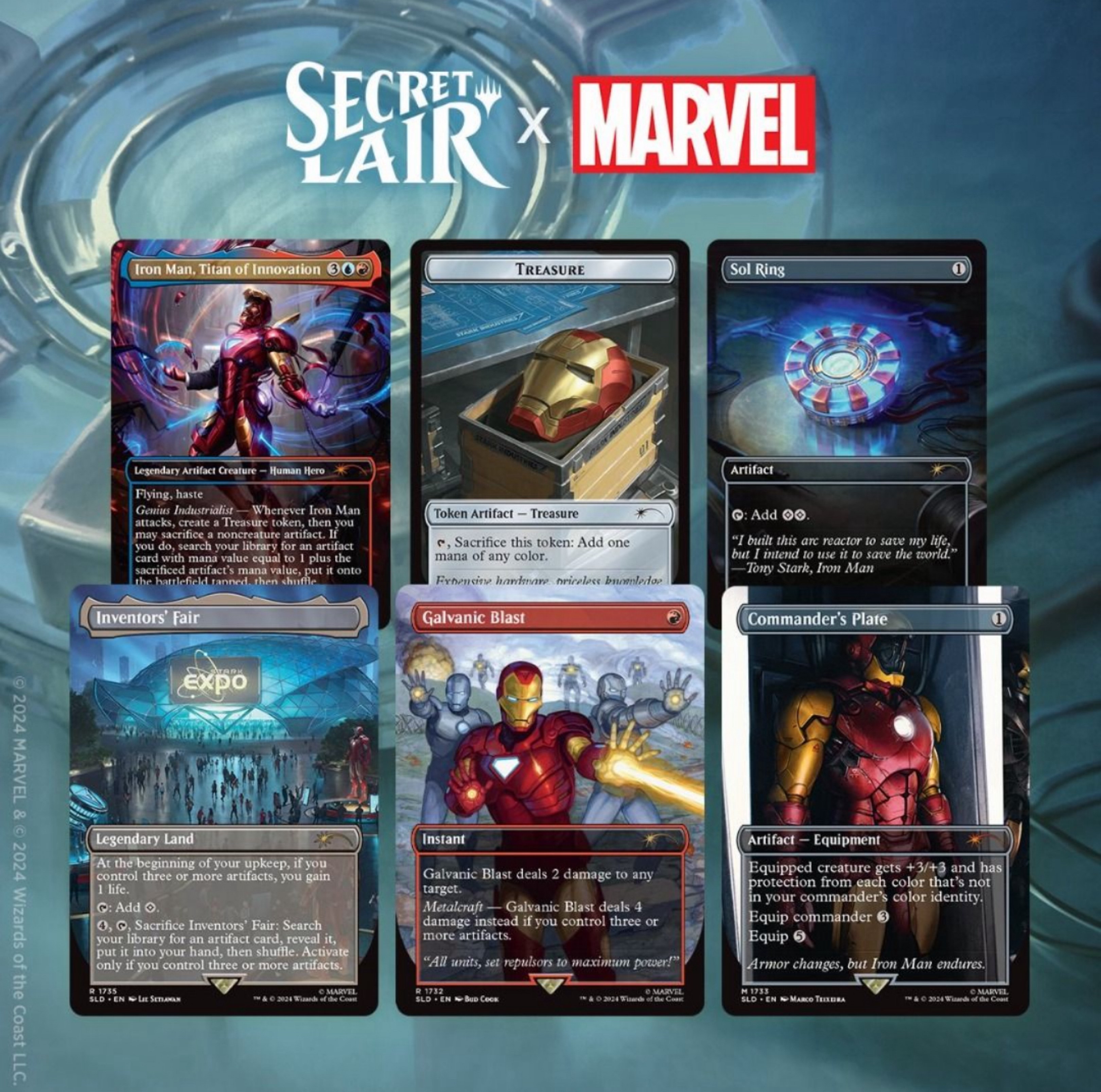 Mtg Secret Lair x Marvel: Iron Man - Rainbow Foil Edition, Toys