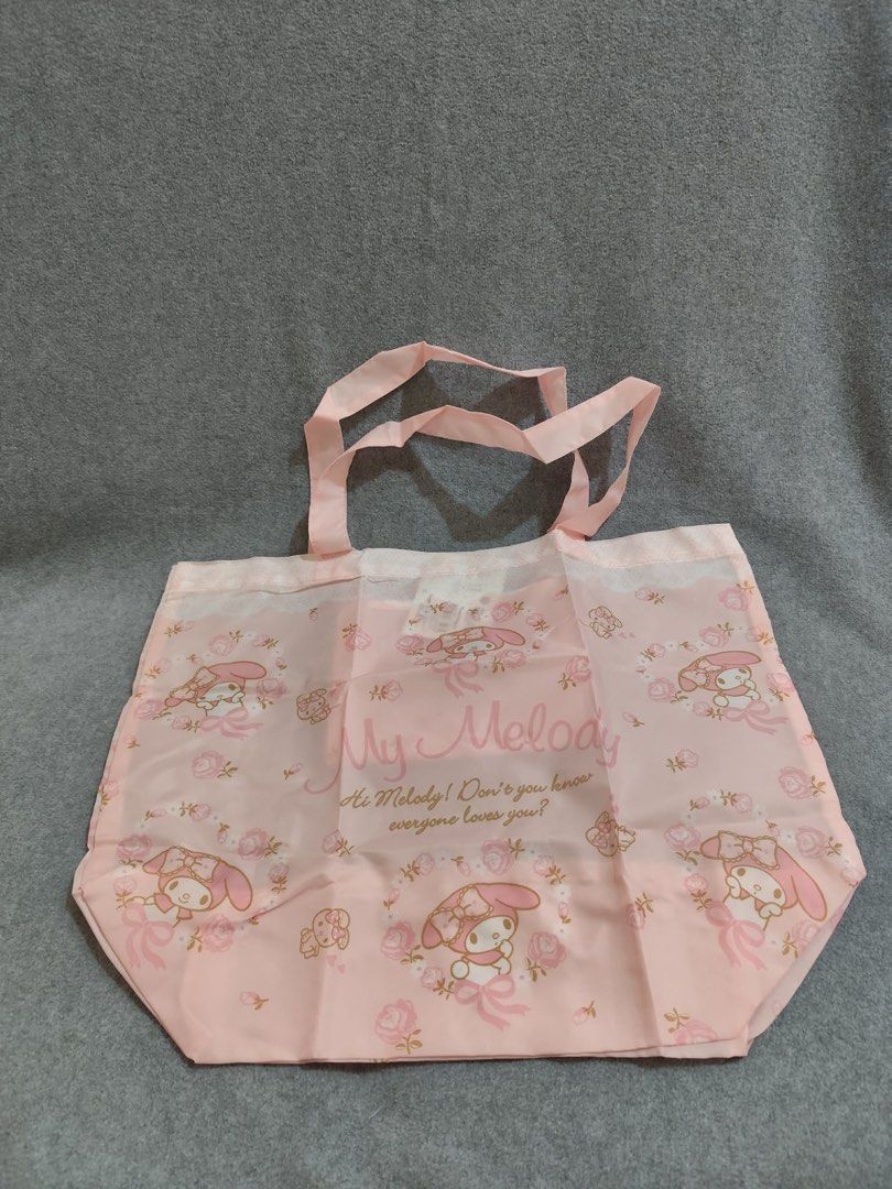 My Melody Rose Series Foldable Tote Bag (Category: Tote Bags) located in Quezon City. Submitted by eolshop (Listing ID 1438492053, Image 3). Description: My Melody Rose Series Foldable Tote Bag Sanrio Japan Brand New.