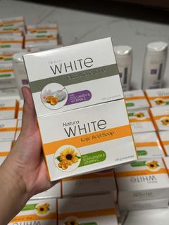 Natura White Kojic Acid Soap with Sunflower and Vitamin C, Beauty &  Personal Care, Face, Face Care on Carousell
