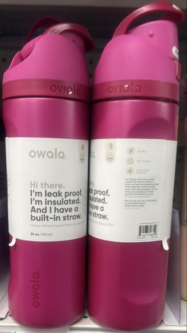 Owala hot pink bottle 710ml457015921990717440
