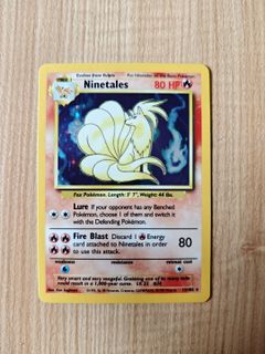 1999 ninetales pokemon card 1999 Holo Rare Ninetails Pokémon Base Set PSA 8 – Kollector's Nest main image 0