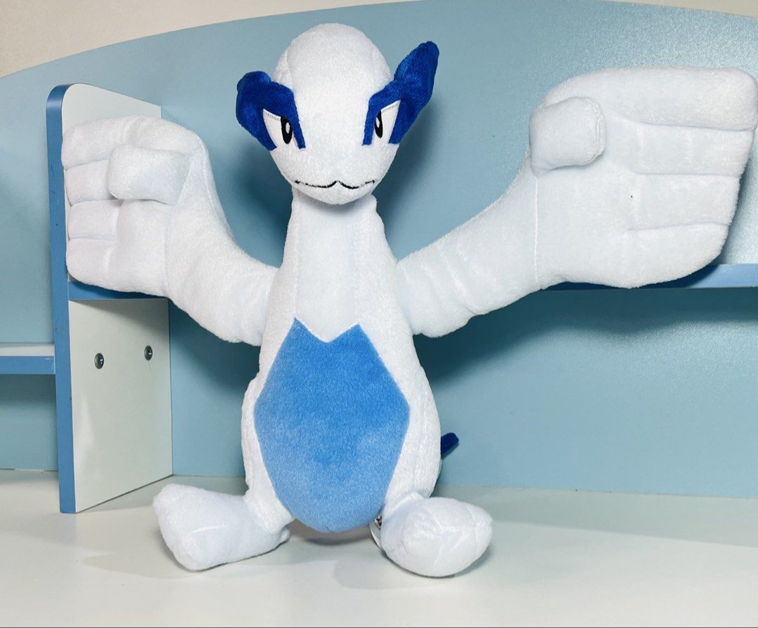 Pokemon Lugia Plushie (Category: Plushies & Soft Toys) located in Cainta. Submitted by jjsp_monsterhunting (Listing ID 1438391228, Image 2). Description: pokemon lugia plushie approx 13 inches banpresto brand tag papertag meet up pin loc cainta shipping options LALAMOVE✅JNT✅.