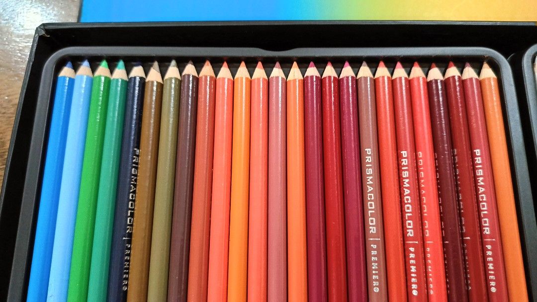 Prismacolor Premier 150 Colored Pencils (Category: Craft Supplies & Tools) located in San Mateo. Submitted by the_shala_chic (Listing ID 1438325950, Image 3). Description: - Prismacolor Premier colored pencils - 150 count set - Wide variety of colors: blues, greens, reds, yellows, purples, and more - Pencils arranged in a multi-tray box - Genuine Prismacolor Premier brand *Disposing/selling most of my art supplies, and this is one of them. This i