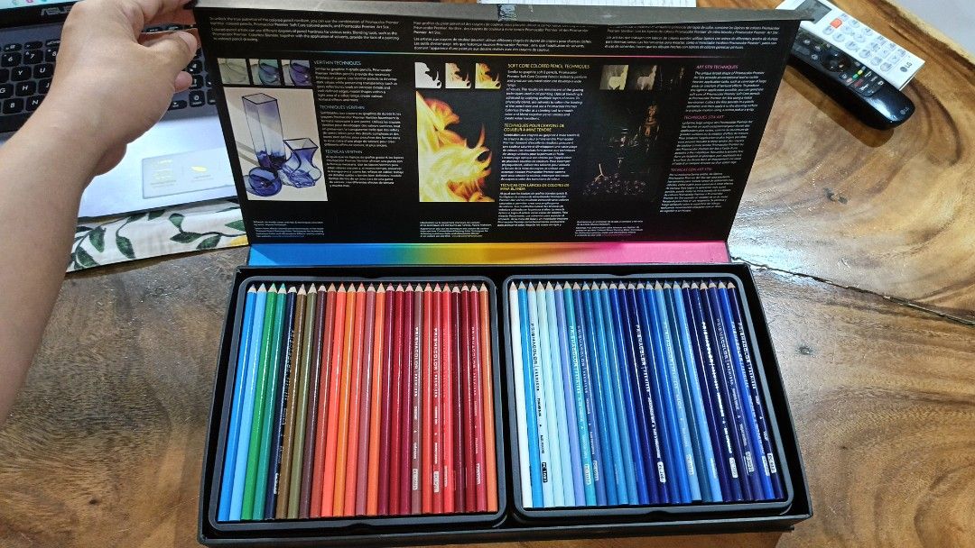 Prismacolor Premier 150 Colored Pencils (Category: Craft Supplies & Tools) located in San Mateo. Submitted by the_shala_chic (Listing ID 1438325950, Image 2). Description: - Prismacolor Premier colored pencils - 150 count set - Wide variety of colors: blues, greens, reds, yellows, purples, and more - Pencils arranged in a multi-tray box - Genuine Prismacolor Premier brand *Disposing/selling most of my art supplies, and this is one of them. This i