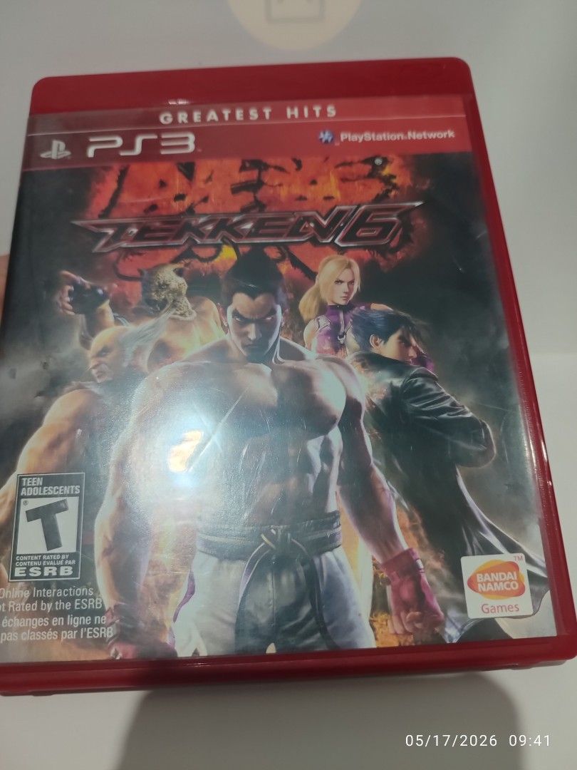 PS3 - Tekken 6 (PRE-OWNED) "R1" (Category: PlayStation) located in Mendez-Nunez. Submitted by sf2_gameshop (Listing ID 1438314477, Image 2). Description: PLEASE READ CONDITION: A pre-owned item, still in good condition. Tested working. It comes with a game manual. GENRE: Fighting MODE: 1 to 2 players REGION: 1 - US VOICE: English IN-GAME TEXT: English MANUAL: English Feel free to chat for any inquiries and you may check my shop regularly for item