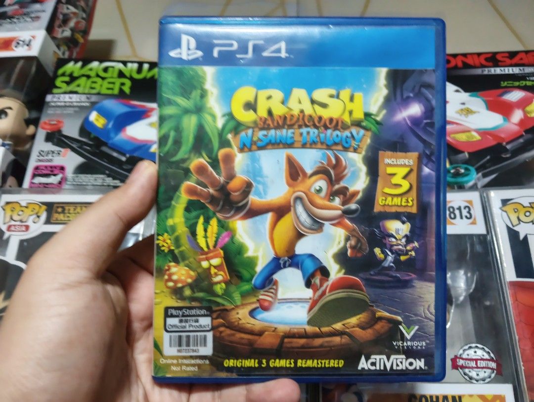 ps4 game Crash bandicoot trilogy (Category: PlayStation) located in Caloocan City. Submitted by jbfuenzalida27 (Listing ID 1438373442, Image 1). Description: Ps4 game Crash Bandicoot trilogy Price: 750 Meetup: c3 caloocan or pick up.