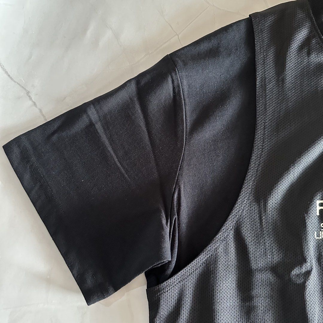 Pull & bear stwd shirt for men / Black shirt (Category: Tshirts & Polo Shirts ) located in Mandaluyong City. Submitted by brandsforless.ph (Listing ID 1438335892, Image 3). Description: •Brand new • Pull&Bear STWD 2-in-1 Layered Basketball Mesh T-Shirt • With tags • Men’s shirt • Color: Black • Small • Chest: 45inches • Length: 26.5inches • Material : 100% Polyester outer mesh layer, 100% short sleever shirt • Original Pull & bear Brand • Please 