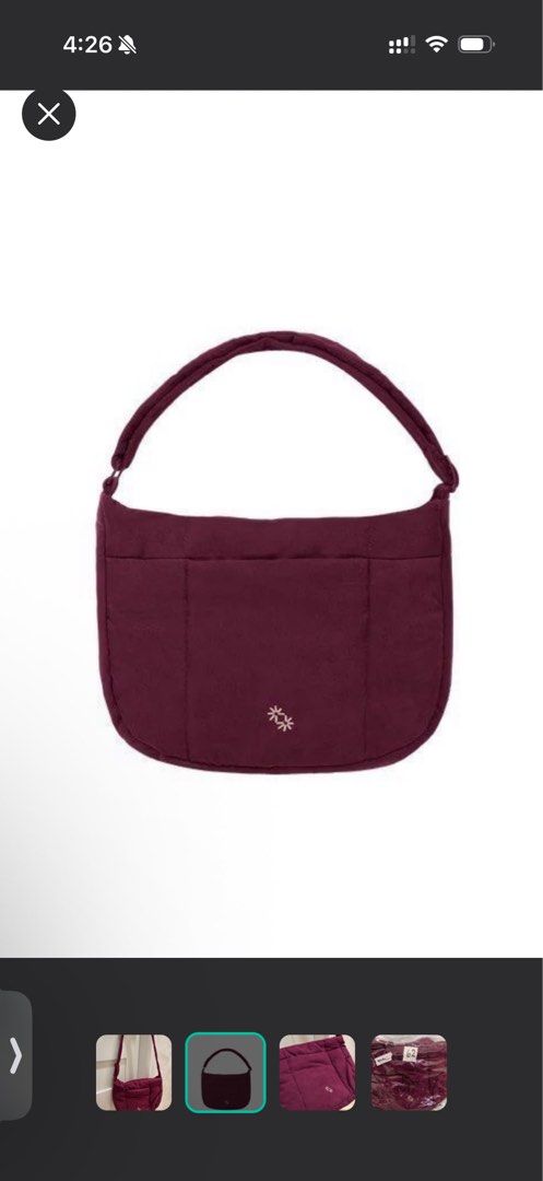 Rare paper bunny in wine (Category: Cross-body Bags) located in Davao. Submitted by declutterbycenc (Listing ID 1438389588, Image 1). Description: Used once! .