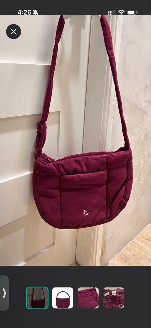 Rare paper bunny in wine (Category: Cross-body Bags) located in Davao. Submitted by declutterbycenc (Listing ID 1438389588, Image 2). Description: Used once! .