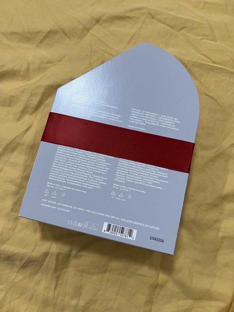 Rhode Box from Peppermint Set (Category: Makeup) located in Paranaque City. Submitted by guevssss (Listing ID 1438313662, Image 3). Description: - BOX only - box from the cinnamon roll peptide exclusive release - few flaws, please see pics .