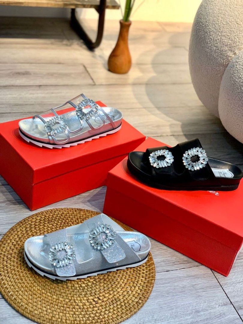 Roger Vivier Sandals Slippers Slip-ons (Category: Flats & Sandals) located in Bulacan. Submitted by poshpalette (Listing ID 1438306409, Image 2). Description: - brandnew complete with box - exactly the same as the picture - all sizes available.