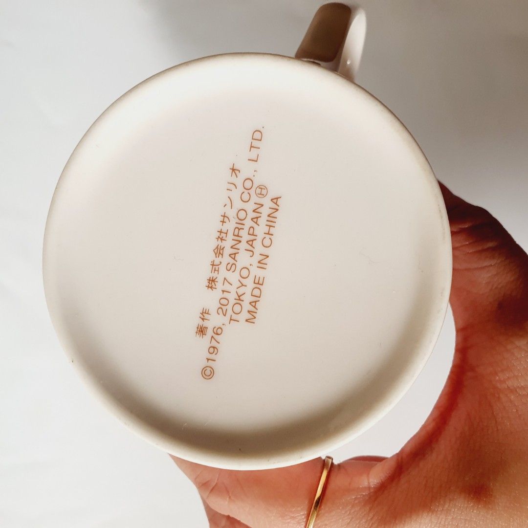 Sanrio My Melody Ceramic Mug Cup (Category: Coffee & Tea Tableware) located in Taytay. Submitted by kyo.mono (Listing ID 1438481822, Image 2). Description: 💟Follow us on IG: kyo.mono for faster replies TikTok: kyo.mono_ for videos and review Good as new Auth from Japan Actual photo posted.