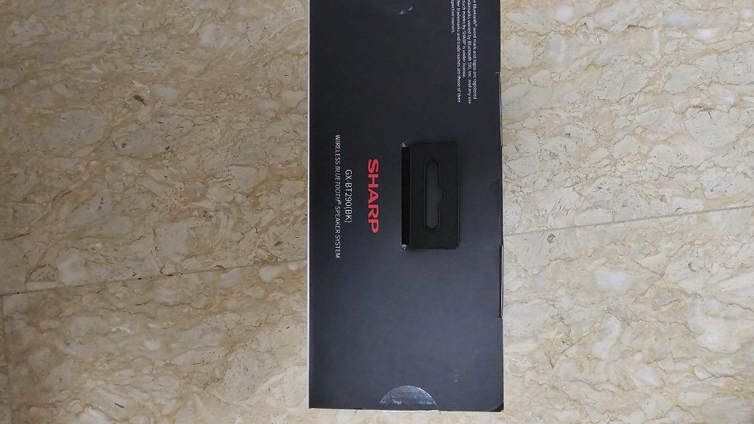 Sharp wireless bluetooth speaker (Category: Soundbars, Speakers & Amplifiers) located in Singapore. Submitted by casablancaa (Listing ID 1438339674, Image 1). Description: Sharp GX-BT290(BK). New.