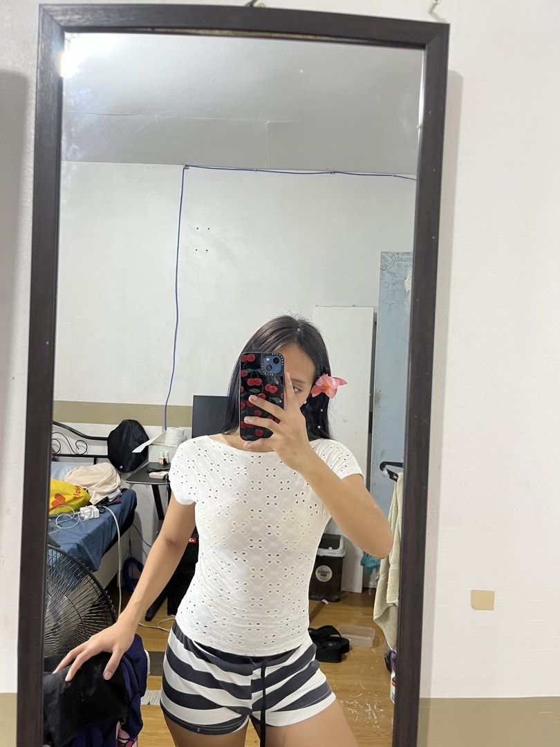 Shein Tops (Category: Others Tops) located in Marilao. Submitted by eggselle (Listing ID 1438378305, Image 2). Description: shein tops, all 70 php pesos. Yung white may tag pa never been worn sukat lang. -jnt shipping pwede meet up around bocaue or guiguinto bulacan .