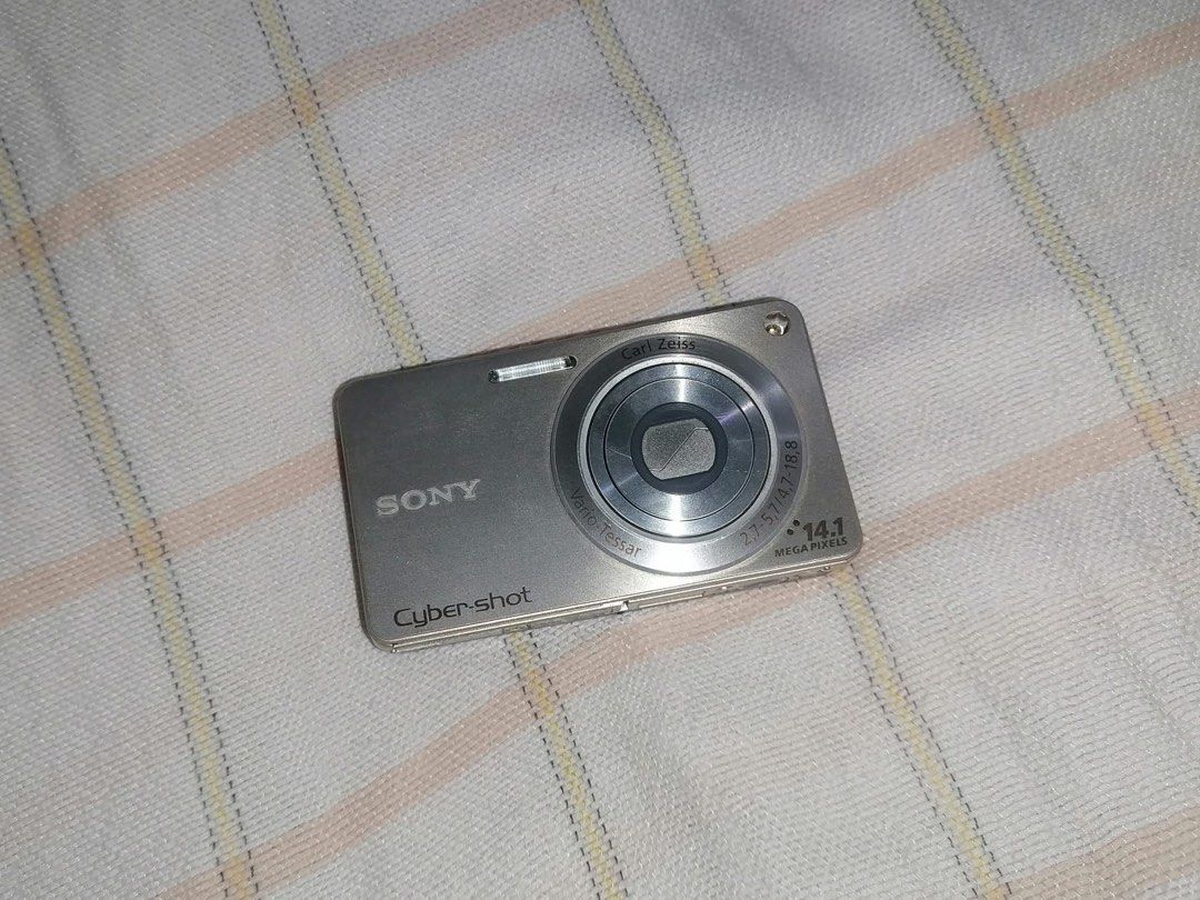 Sony Cyber-shot dsc w350 Digital Camera (Category: Cameras) located in Candon. Submitted by czaeya (Listing ID 1438358089, Image 1). Description: [Pre-loved] Sony Cybershot dsc w350 READY TO USE! highlights and specs: 14.1 MP CCD sensor 4x optical zoom Optical SteadyShot 2.7-inch LCD 720p HD video BODY COSMETICS: 8/10 ISSUES: sensitive mode dial (i troubleshoot it by turning the camera off and on again), i recommend battery replacement but still 
