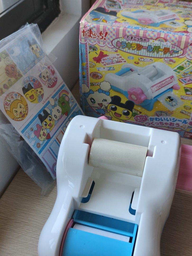 Tamagotchi Sticker Maker (Category: Craft Supplies & Tools) located in Manila. Submitted by otoriemu (Listing ID 1438311367, Image 1). Description: - vintage tamagotchi sticker maker ! - complete parts , box a bit squished - item is unused 🩷 bought completely sealed , only opened to assemble everything.
