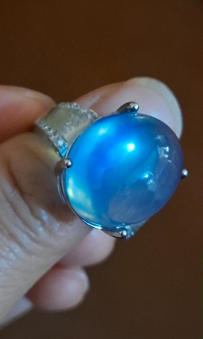 Top Quality Natural Aquamarine s925 Ring (Category: Rings) located in Baguio. Submitted by marinel.caranto (Listing ID 1438360467, Image 1). Description: this is top quality natural aquamarine in s925 setting with marking adjustable size super nice 5,700.00 pawnable narin po ang silver sa mga selected pawnshop😊.