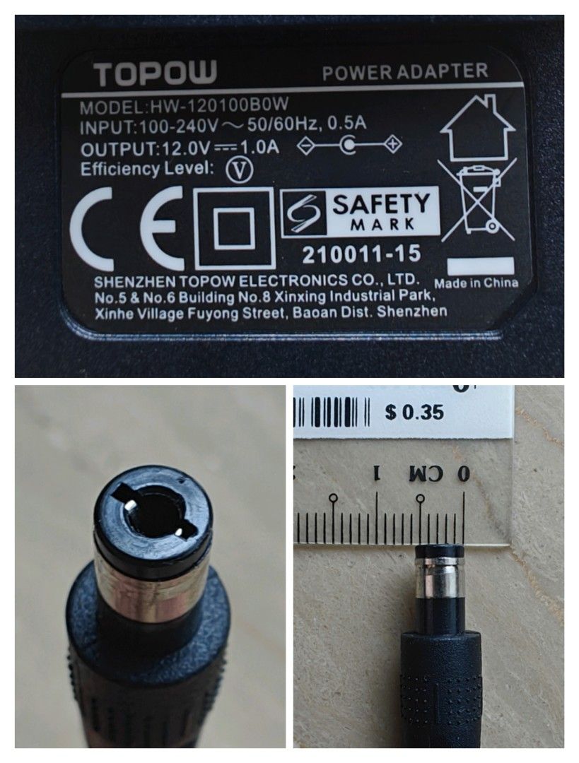 Power Adapter 12V 1.0A/1.5A456499883914055681