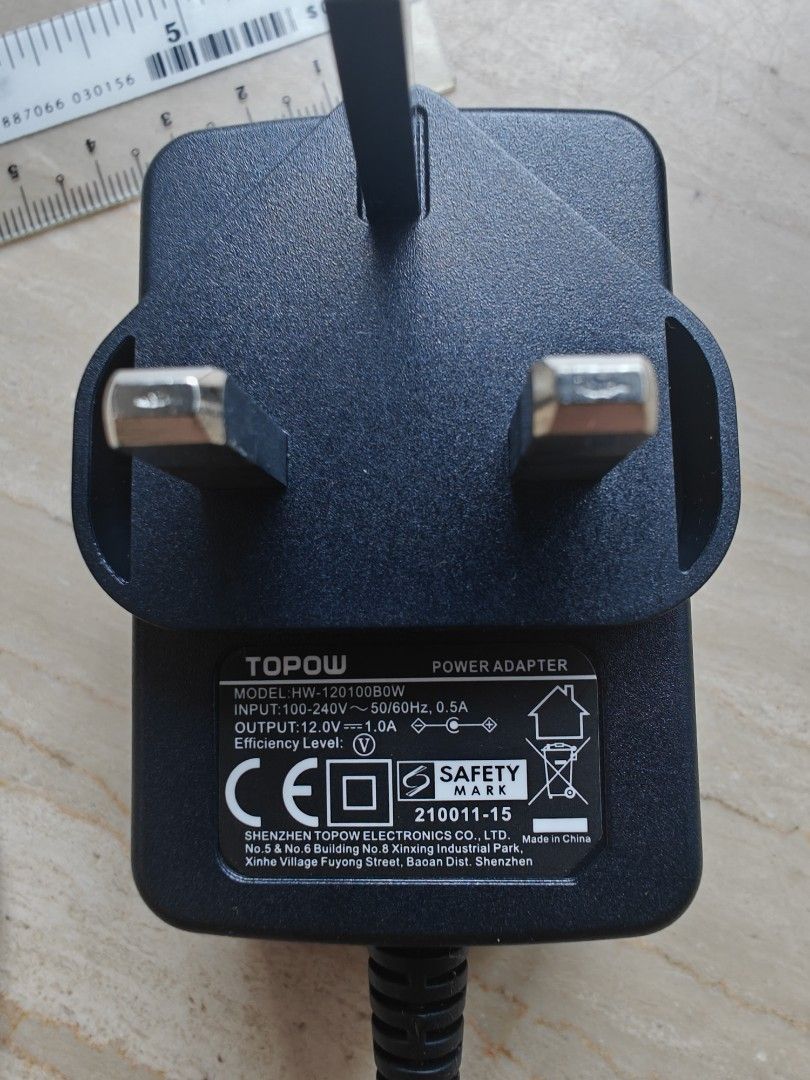 Power Adapter 12V 1.0A/1.5A456499883914055680