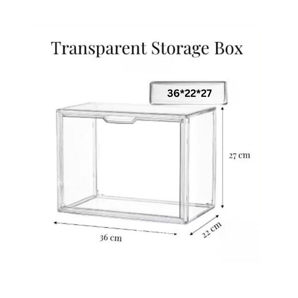 Transparent Stackable Storage Box456682364648837120