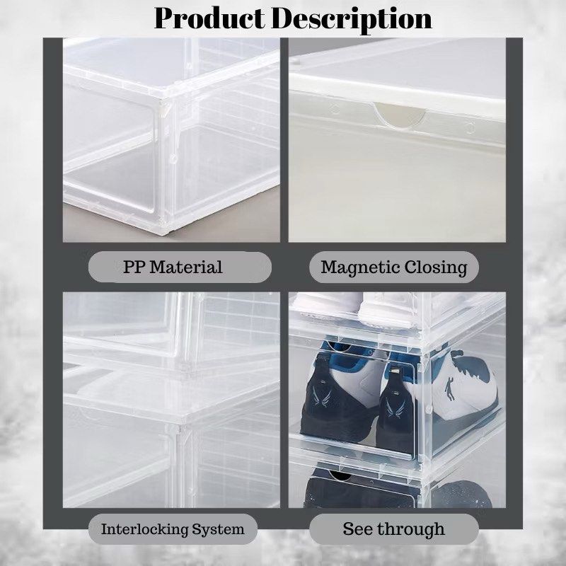 Transparent Stackable Storage Box456682364648837122