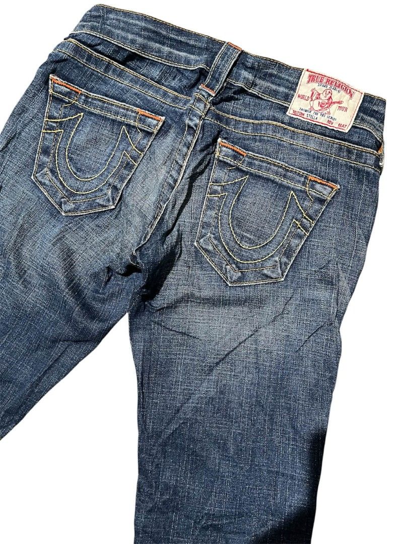 True Religion Jeans - Size 24 (Category: Jeans) located in Zamboanga. Submitted by archivist_ (Listing ID 1438467695, Image 2). Description: - Authentic True Religion jeans - Classic blue wash - Signature True Religion stitching - Button and zipper closure - Size: 24 - Made in USA.