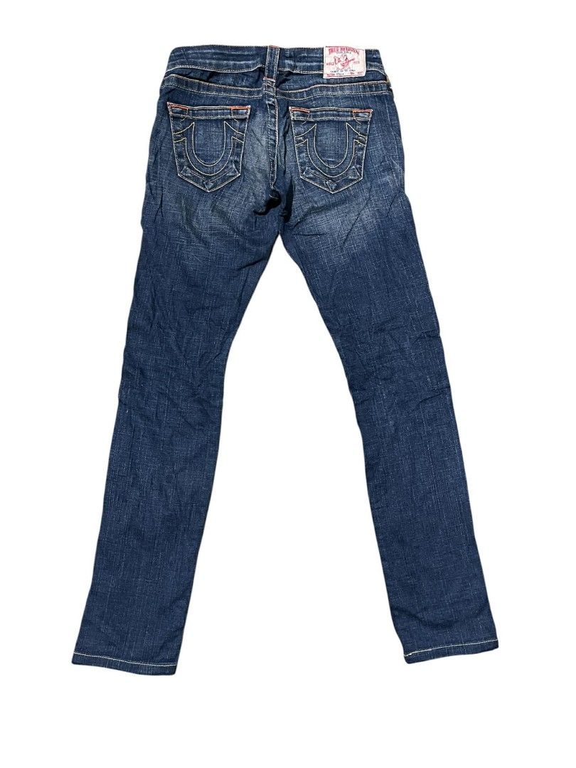 True Religion Jeans - Size 24 (Category: Jeans) located in Zamboanga. Submitted by archivist_ (Listing ID 1438467695, Image 1). Description: - Authentic True Religion jeans - Classic blue wash - Signature True Religion stitching - Button and zipper closure - Size: 24 - Made in USA.