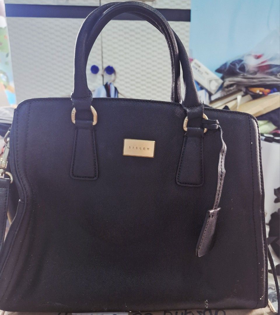 Two-Way Satchel Bag (Category: Shoulder Bags) located in Pasay City. Submitted by fortuneflow888 (Listing ID 1438375805, Image 1). Description: Sisley Saffiano Leather Two-Way Satchel Bag for SALE!!! Color: Black Price: P2800 only + sf.