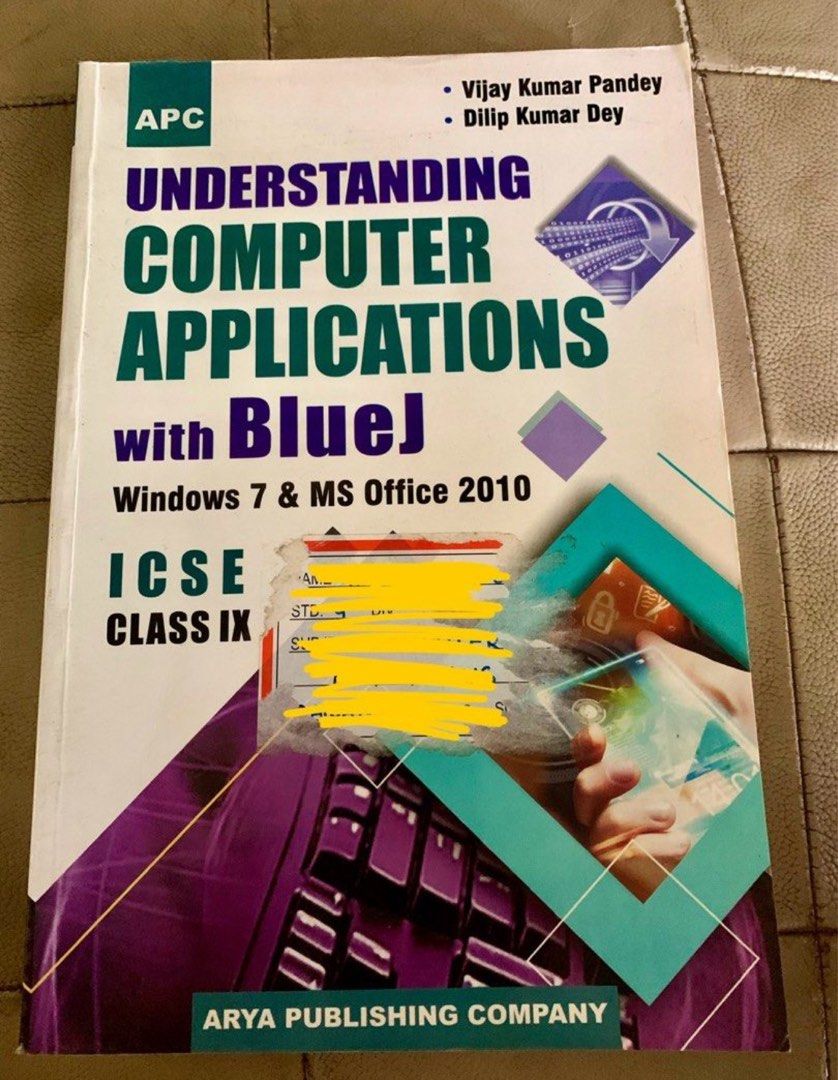 Understanding Computer Applications with BlueJ - Class IX, Hobbies ...