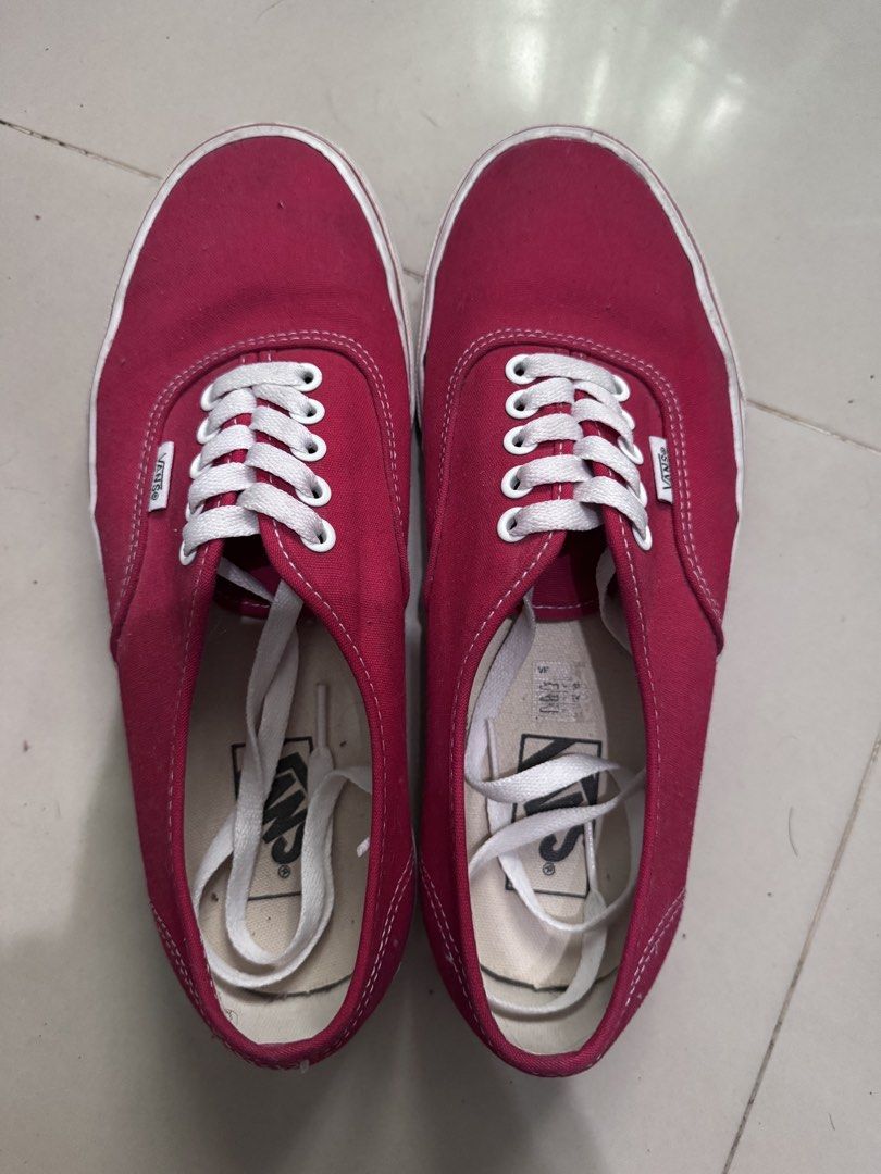 Vans authentic Red (Category: Sneakers) located in Cabanatuan. Submitted by cr4zerfit (Listing ID 1438372291, Image 1). Description: Negotiable pa, dm lang.