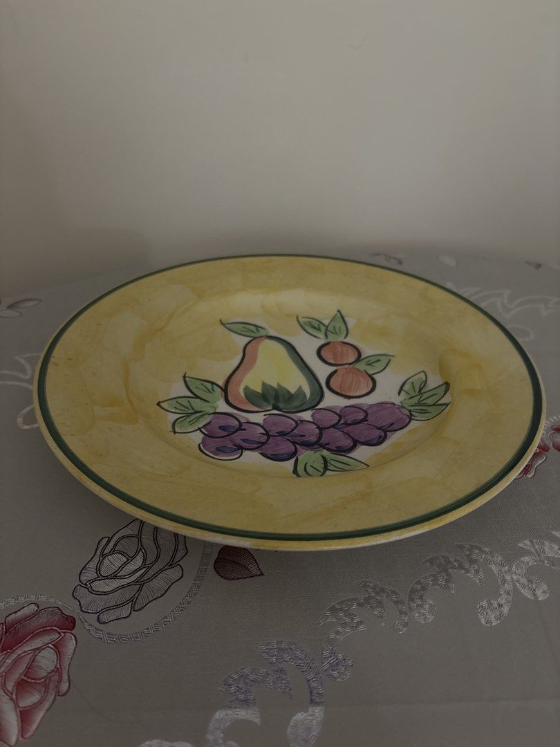 Vintage Fruit Design Plate456692688266864640