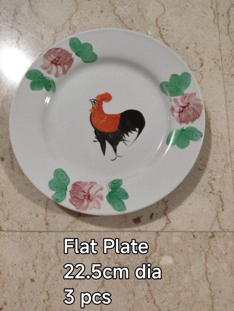 Vintage Rooster Dinnerware Set - Bowls and Plates457212436163471362